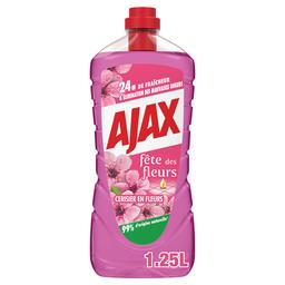 Ajax Ajax Fête des fleurs - Nettoyant ménager sol et multi-surfaces parfum fleurs de cerisier,  éco-responsable La bouteille de 1.25l
