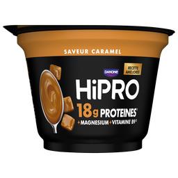 Danone HiPro - Crème dessert caramel protéinée allégée Le pot de 180g