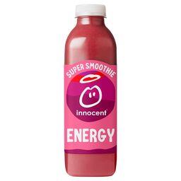 Innocent Innocent Smoothie Energy fraise cerise pomme guarana graines de lin la bouteille de 750 ml