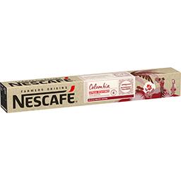 Nescafé Nescafé Farmers Origins Café Capsules COLOMBIA Nespresso Décaf intensité 6 la boîte de 10 capsules