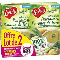 Liebig Liebig Pur'Soup - Velouté de poireaux et pommes de terre le lot de 2 briques de 1 l
