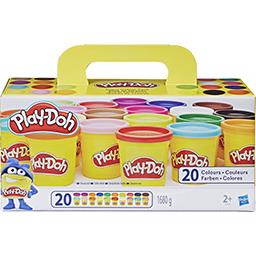 Play-Doh Play-doh Pâte à modeler 20 couleurs, 2+ ans le lot de 20 pots - 1,68 kg