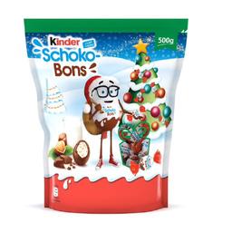 Kinder Kinder Schoko-Bons - Bonbons de chocolat fourrés lait noisettes le sachet de 500 g