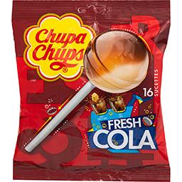 Chupa Chups Chupa Chups Sucettes Fresh Cola le paquet de 16 sucettes - 192 g