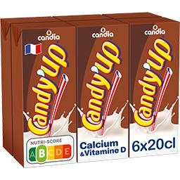 Candia Candia Candy'Up - Boisson lactée chocolatée les 6 briques de 20 cl
