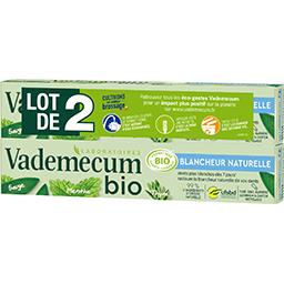 Vademecum Vademecum BIO - Dentifrice Blancheur Naturelle sauge menthe thym le lot de 2 tubes de 75 ml