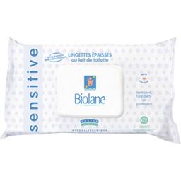 Lingettes Epaisses Au Lait De Toilette Biolane Intermarche