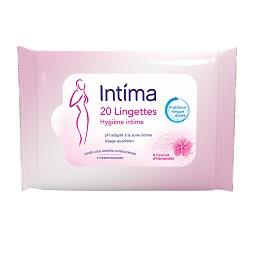 Intima Intima Lingettes hygiène intime à l'extrait d'hamamélis le paquet de 20