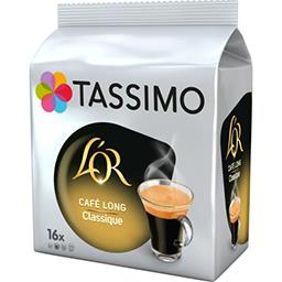 Tassimo Tassimo L'Or - Café Long Classique en dosettes les 16 dosettes de 6,5 g