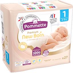 Couches Premium New Born Taille 1 2 5 Kg Pommette Intermarche