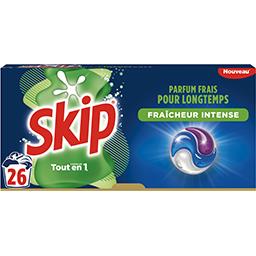 Skip Skip Lessive Capsules 3-en-1 Fraîcheur Intense la boite de 26