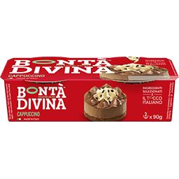 Bonta Divina Bonta Divina Cappuccino mousse au café et à la crème les 2 pots de 90 g