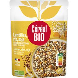 Céréal Bio Céréal Bio Cuisiné Lentilles, riz et soja BIO le sachet de 250 g