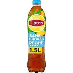 Lipton Lipton Ice Tea - Boisson zéro sucres saveur pêche la bouteille de 1,5 l