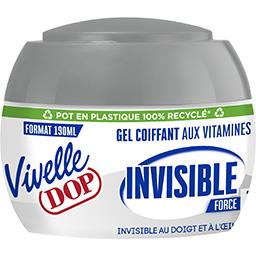 Dop Vivelle Dop Gel Cheveux Coiffant Fixation Invisible Le pot de 190ml