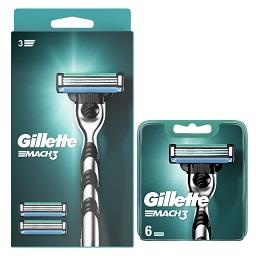 Gillette Gillette 1 rasoir march3 acheté = 5€ de remise immédiate sur les recharges de lame march3 Le lot