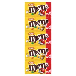 M&M's Bonbons cacahuètes enrobées chocolat au lait le pack de 5x36g - 180g