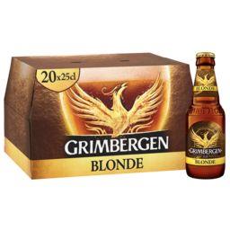 Grimbergen Grimbergen Bière blonde d'Abbaye les 20 bouteilles de 25 cl
