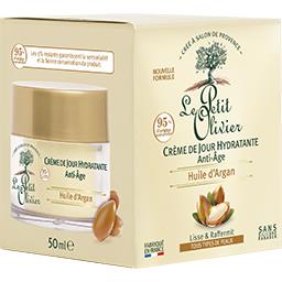Le Petit Olivier Le Petit Olivier Crème de jour hydratante anti-âge - huile d'argan Le pot de 50ml