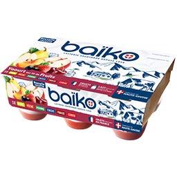 Baïko Baïko Yaourt sur lit Corbeille de Fruits les 6 pots de 125g