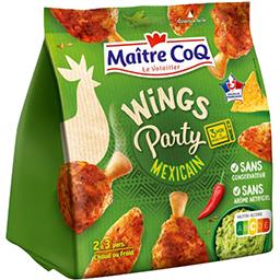 Maître Coq Maître Coq Wings Party - Manchons et ailerons de poulet Mexicain le sachet de 400 g