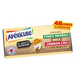 Apéricube Apéricube Fromage fondu apéritif saveurs de l'authentique la boite de 48 cubes - 250 g