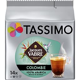 Jacques Vabre Tassimo Jacques Vabre - Capsules de café moulu Colombie les 14 capsules de 6,9 g