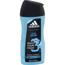 Adidas Adidas Gel douche Ice Dive corps cheveux visage Marine Extract le flacon de 250 ml