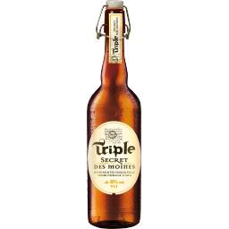 Secret des Moines Abbaye de Crespin Bière blonde Triple Secret des Moines la bouteille de 75 cl
