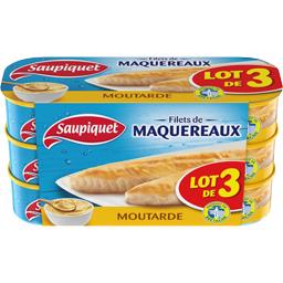 Saupiquet Saupiquet Filets de maquereaux sauce moutarde les 3 boites de 169 g