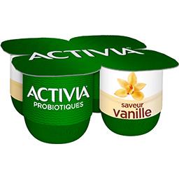 Danone Activia Bifidus saveur vanille les 4 pots de 125 g