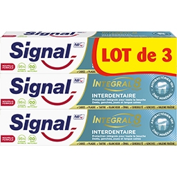 Signal Signal Intégral - Dentifrice interdentaire le lot de 3 dentifrices de 75ml - 225ml