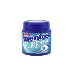 Mentos Mentos Chewing-gums Pure Fresh - Menthol Eucalyptus sans sucres la boîte de 55 dragées - 110g