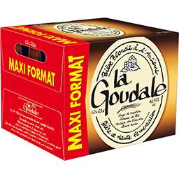 La Goudale La goudale Bière blonde à l'ancienne haute fermentation les 12 bouteilles de 25 cl - Maxi format