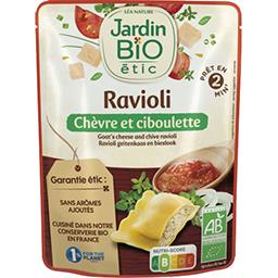 Jardin Bio Jardin bio étic - Ravioli chèvre et ciboulette BIO le sachet de 250 g