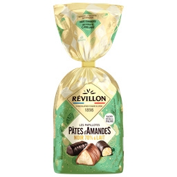 Révillon Chocolatier Assortiment de chocolats pâtes d'amandes noir et lait - Les Papillotes Le sachet de 370g