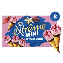 Nestlé Extrême Mini - cônes fraise vanille La boîte de 8 pièces - 312g