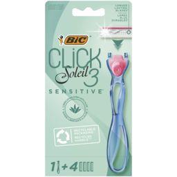 Bic Bic Rasoir système click 3 sensitive + 4 recharges le rasoir + 4 recharges