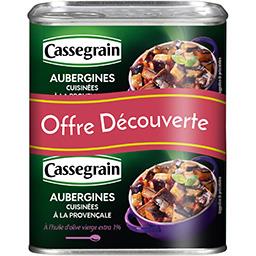 Cassegrain Cassegrain Aubergines cuisinées à la provençale les 2 boite de 375 g - Offre Découverte