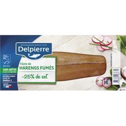 Delpierre Delpierre Filets de harengs allégés sel sans arêtes le paquet de 170 g