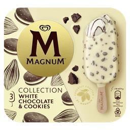 Magnum Glace chocolat blanc cookie la boîte de 3 bâtonnets de 74g - 222g