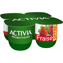 Danone Activia Bifidus aux fruits fraise les 4 pots de 125 g