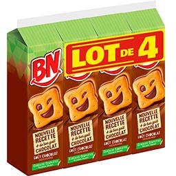 BN BN Biscuits céréales complètes goût chocolat le lot de 4 paquets de 285 g
