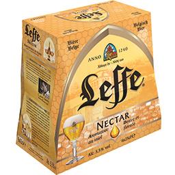 Leffe Leffe Bière Nectar aromatisée au miel les 6 bouteilles de 25 cl