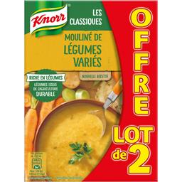 Knorr Knorr Les classiques - soupe moulinée de légumes variés le lot de 2 briques d'1l