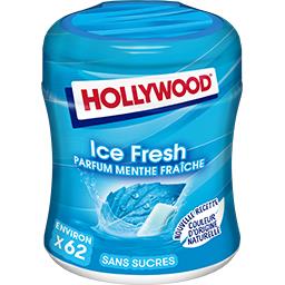 Hollywood Hollywood Chewing-gum Ice Fresh parfum menthe fraîche sans sucres la boite de 87 g