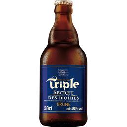 Secret des Moines Triple Secret des Moines Bière brune la bouteille de 33 cl