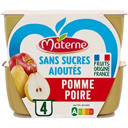 Materne Materne Compote pomme poire sans sucres ajoutés les 4 pots de 100g - 400g
