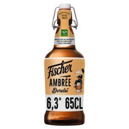 Fischer Fischer Doreleï - Bière ambrée d'Alsace la bouteille de 65cl