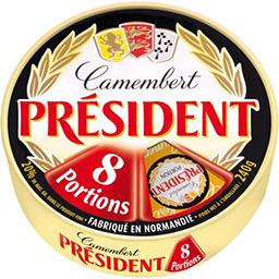 Président Président Camembert les 8 portions de 30 g